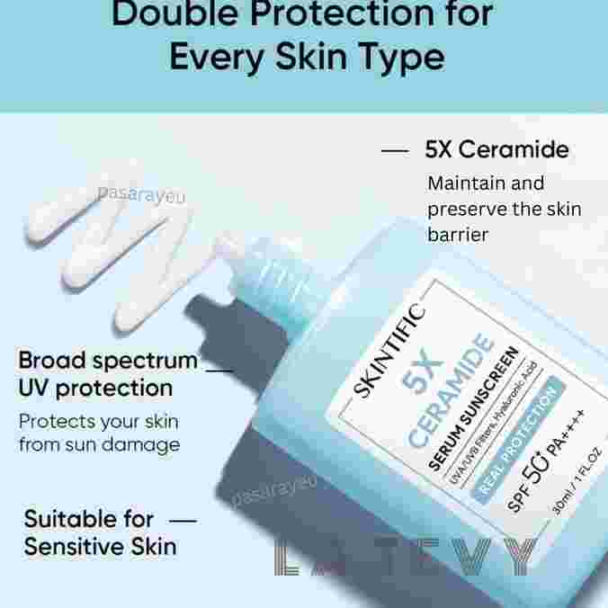 SKINTIFIC 5X CERAMIDE SERUM SUNSCREEN ...
